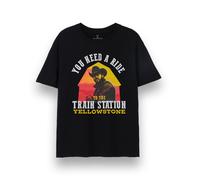 Yellowstone Negro Need a Ride Camiseta de manga corta Hombres
