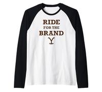 Yellowstone Ride For The Brand Big Chest Quote Camiseta Manga Raglan