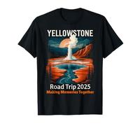 Yellowstone Road Trip 2025 Summer Vacation Family Souvenir Camiseta