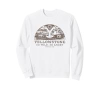 Yellowstone So Wild So Angry Montana USA Distressed Portrait Sudadera