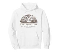 Yellowstone So Wild So Angry Montana USA Distressed Portrait Sudadera con Capucha
