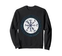 Yelmo de asombro Aegishjalmur nórdico Runa símbolo ilustración Sudadera