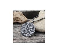 YELMO DEL ASOMBRO VEGVÍSIR COLGANTE VIKINGO DE ACERO INOXIDABLE