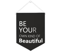 Yelolyio Be Your Own Kind of Beautiful - Cartel de lona motivacional para colgar en la pared, 30,5 x 40,6 cm, decoración de pared para dormitorio, guardería, decoración del hogar