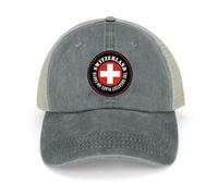 Yelolyio The Greatest Place On Earth - Gorras de béisbol de Suiza con la bandera de Suiza, gorras de algodón, gorras patrióticas para hombres y mujeres, gorras de malla, gorras deportivas al aire