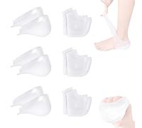 Yeluptu Rizzsoles Height MAX Insoles, Height Increase Insoles, Invisible Silicone Shoe Lift Heel Pads, Height Increasing Gel Insole, Breathable Insole and Heel Protector for Women Men (3Set,4.5cm)