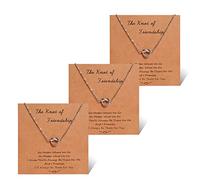 YELUWA 3 Pcs Collares De La Mejor Amiga Para Siempre El Amor Nudo Infinito