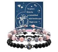 YELUWA Pulsera Te Amo en 100 Lenguas, Ideas De Regalos Para Parejas, Promesa Relación Día San Valentín Navidad Para él Novio Novia Mujer Hombres