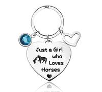 YELUWA Regalos De Caballos Para Chicas, Llavero De Caballo, Llavero Colgante De Chica Amante De Los Caballo, Regalo De Cumpleaños Para Mujer, Hermana, Esposa, Amante De Los Caballos Con Caja De Regalo