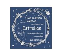 YELUWA Regalos Originales para Mujer, 2 En 1 Estrella Pulsera De Plata