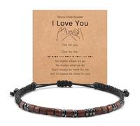YELUWA Te Quiero Pulsera Código Morse Coincidencia De Parejas Pulsera Código Morse Novio Novia Relación Larga Distancia Navidad Cumpleaño San Valentín Te Quiero Regalo Para él Novio Novia Mujer Hombre