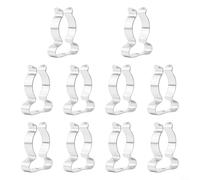 Yelvera 10 clips de rizo de resorte de herramientas para cobertizo, clips resistentes para almacenamiento de garaje, montaje en pared y corte de tubería (28 mm)