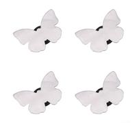 Yelvera 4 anclajes magnéticos florales para cortinas, construcción de hierro para mantener la cortina plana y controlada en luz a moderada para el viento (en forma de mariposa)