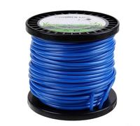 Yelvera Alambre de nailon, 4 mm x 30 m, cable redondo de nailon para desbrozadora, compatible con cortadoras eléctricas de alimentación manual