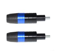 Yelvera Aleación de aluminio y ABS Motocicleta Anti Falling Rod para marco del motor Crash Bar CNC Precisión fabricada para puntos de montaje de 8 mm (azul)