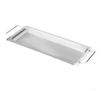 Yelvera Bandeja de parrilla para patas de pollo, alas y verduras, bandeja de parrilla de acero inoxidable, accesorio de parrilla para barbacoa, horno con bandeja de inmersión (C)