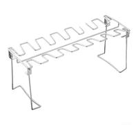 Yelvera Bandeja de parrilla para patas de pollo, alas y verduras, bandeja de parrilla de acero inoxidable, accesorio de parrilla para barbacoa, horno con bandeja de inmersión (A)