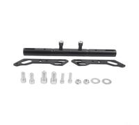 Yelvera Barra de extensión funcional para manillar de motocicleta con soporte ajustable multiángulo para soportar sistemas de navegación basados en teléfonos inteligentes (negro)