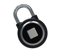 Yelvera Candado inteligente 4.0 con reconocimiento de huellas dactilares y desbloqueo de aplicación para OKLOCK+ IP65 diseño impermeable para uso en casilleros de gimnasio de oficina (negro)