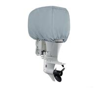 Yelvera Cubierta de motor de barco construida de poliéster marino 600D con revestimiento laminado impermeable para uso en exteriores durante todo el año (gris)