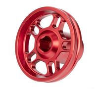 Yelvera Cubierta de tuerca de tornillo del eje trasero para XMAX 250 300 400 2017-2024 Scooter Motocicleta CNC Reemplazo de aleación de aluminio (rojo)