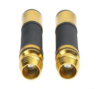 Yelvera Cubierta del acelerador del manillar para motocicleta Cuerpo ABS procesado CNC con goma antideslizante para conductor mejorado (dorado)