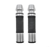 Yelvera Cubierta del acelerador del manillar para motocicleta Cuerpo ABS procesado CNC con goma antideslizante para conductor mejorado (plata)