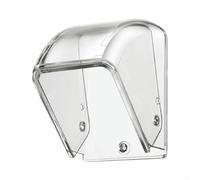 Yelvera Cubierta transparente impermeable del timbre de la PC impermeable inalámbrico impermeable caja a prueba de salpicaduras para uso al aire libre se adapta a la mayoría estándar de montaje de