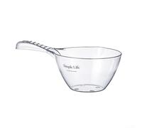 Yelvera Cuchara de agua de PET de mango largo para cocina, baño, ducha, uso construido con material PET resistente a la grieta, cuenco profundo garantiza una manipulación eficiente del agua
