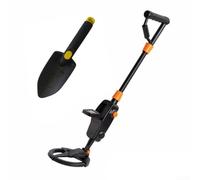 Yelvera Detector de metales ligero y portátil con bobina de búsqueda impermeable, pantalla LCD y volumen ajustable para sonido, adecuado para caza de metales al aire libre (detección de metales)