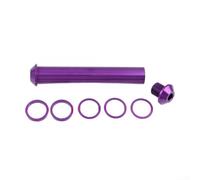 Yelvera Eje pasante del eje delantero de la bicicleta 20mm MLX001 Construcción AL7075 Aleación de aluminio para uso de carreras de alta velocidad (púrpura)