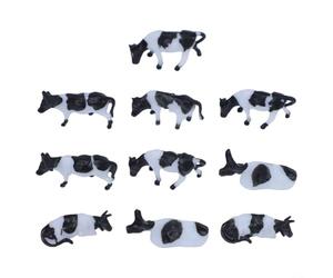 Yelvera Escala 1:87 HO OO Gauge 00 Vacas Ferroviarias Modelo Para Dioramas De Granja Paisaje Layout Y Educación Temprana