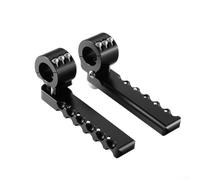 Yelvera Estriberas plegables de ajuste preciso para BMW R1300GS 2013 en adelante, requiere barras de choque OEM y tubo de 1 pulgada para una instalación segura (negro)