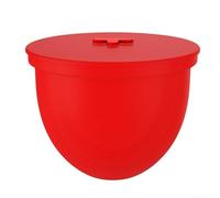 Yelvera Forro de silicona resistente para mezcladores de pie de 6 cuartos que funciona bien en temperaturas extremas desde el congelador hasta el horno (rojo)