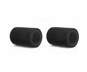 Yelvera Fundas de micrófono de esponja para micrófonos JBL EasySing que mejoran el sonido, reducen el ruido del viento, negro y gris, juego de 2 unidades de fácil instalación para grabación de karaoke