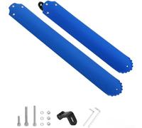 Yelvera Guardabarros plegable para bicicletas de 14 a 22 pulgadas con núcleo de acero de resorte y mecanismo de posicionamiento ajustable (azul)