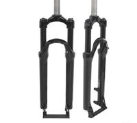 Yelvera Horquilla delantera MTB con construcción de aleación de aluminio, sistema de bloqueo mecánico y afinación de rebote duro suave personalizable (26 pulgadas, azul)