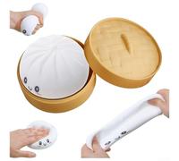 Yelvera Juguete sensorial de moño suave con vaporizador para regulación emocional y experiencia de apretar suavemente (polvo)