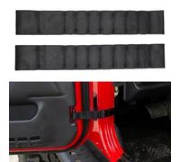 Yelvera Kit de correa ajustable para tope de puerta, 2 piezas compatibles con Wrangler TJ JK JKU para JL para JLU 1995-2021 correas de nailon control multiposición