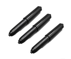 Yelvera Kit de inserción de repuesto de husillo de rollo de papel higiénico, 3 piezas, diseñado para un soporte estable del núcleo y reducción del riesgo de desplazamiento del rollo (negro, 3 piezas)