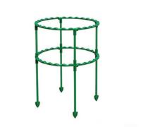 Yelvera Kit de soporte para plantas de interior y exterior con eslabones de anillo modulares y segmentos de varilla ajustables en altura para guía de vid (25 cm-B)