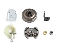 Yelvera Kit de tambor de embrague y engranaje de aceite de bomba de aceite para motosierra 41 136 137 141 142 Funcionamiento suave Piezas de lubricación eficiente Fácil instalación Incluye tambor de