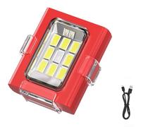 Yelvera Linterna frontal LED multimodo que ofrece luz fuerte débil y estroboscópica roja para correr, pesca, camping, escenarios (rojo)