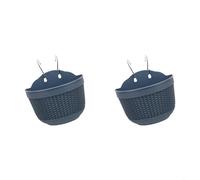 Yelvera Maceta semicircular de pared para proyectos de jardinería urbana en hogares, apartamentos y espacios compartidos (azul marino)