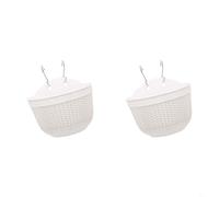 Yelvera Macetero semicircular montado en la pared para proyectos de jardinería urbana en hogares, apartamentos y espacios compartidos (blanco)