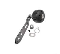 Yelvera Mango de brazo basculante extendido de fibra de carbono para DAIWA para ABU Garcia para carretes de cebo TATULA 1 juego con hardware (mano izquierda gris)