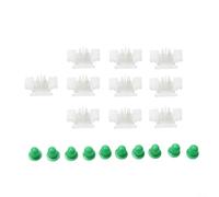 Yelvera Para BMW E36 Moldura lateral exterior puerta Bumpstrip sujetadores Clips plástico blanco 10PCS fijación segura para deportes Trim M-Series 51132251394