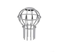 Yelvera Protector de drenaje en forma de bola de acero inoxidable para tuberías de drenaje de techo para soportar un paso eficiente de agua y una formación mínima de obstrucciones (50 tubos)