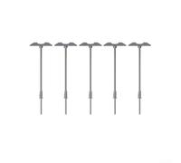 Yelvera Sistema de la lámpara de calle de la plataforma LED del modelo del indicador Z, 5Pcs, luz cálida, conexión 3V para el paisajismo del carril y del edificio