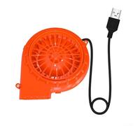 Yelvera Soplador centrífugo alimentado por USB de 5 V 1 A para uso de arranque de carbón, optimización del flujo de aire de la parrilla y control de calor (A)